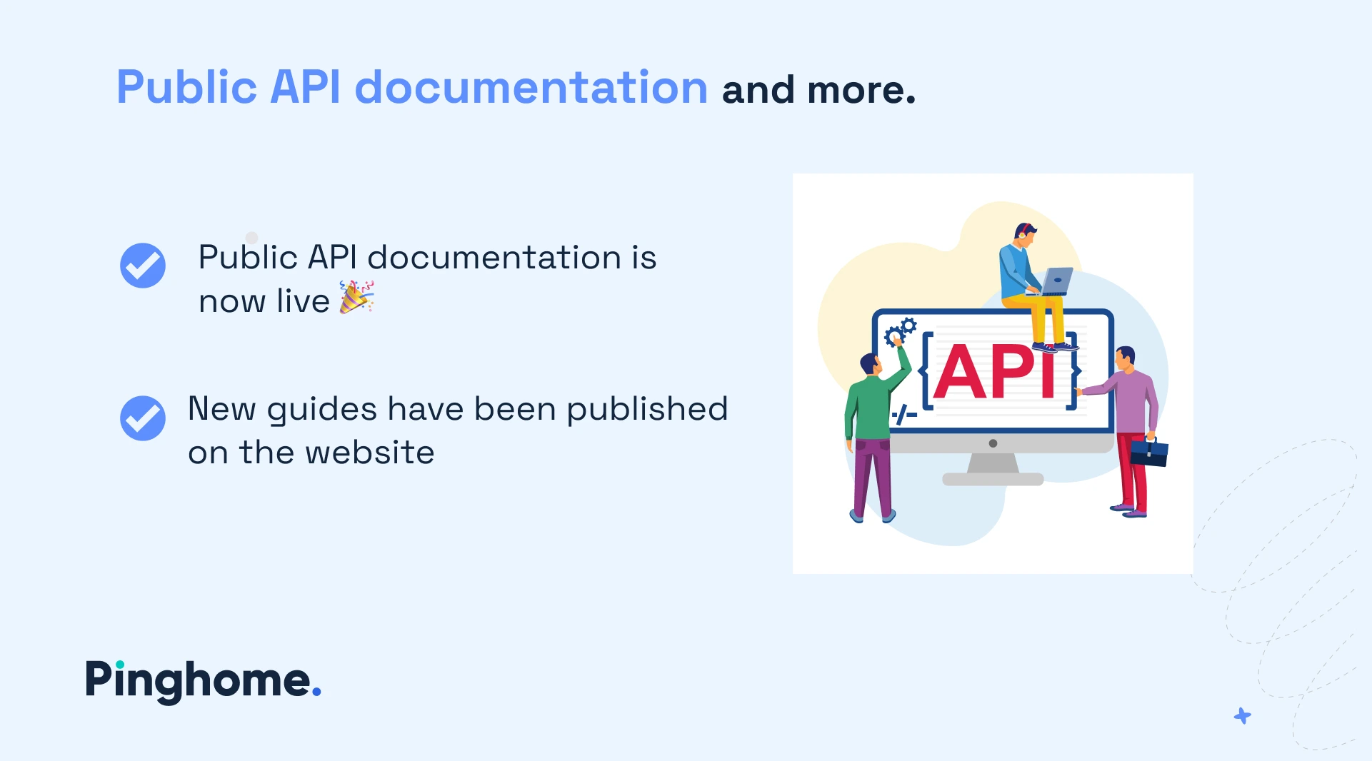 Public API documentation at Pinghome