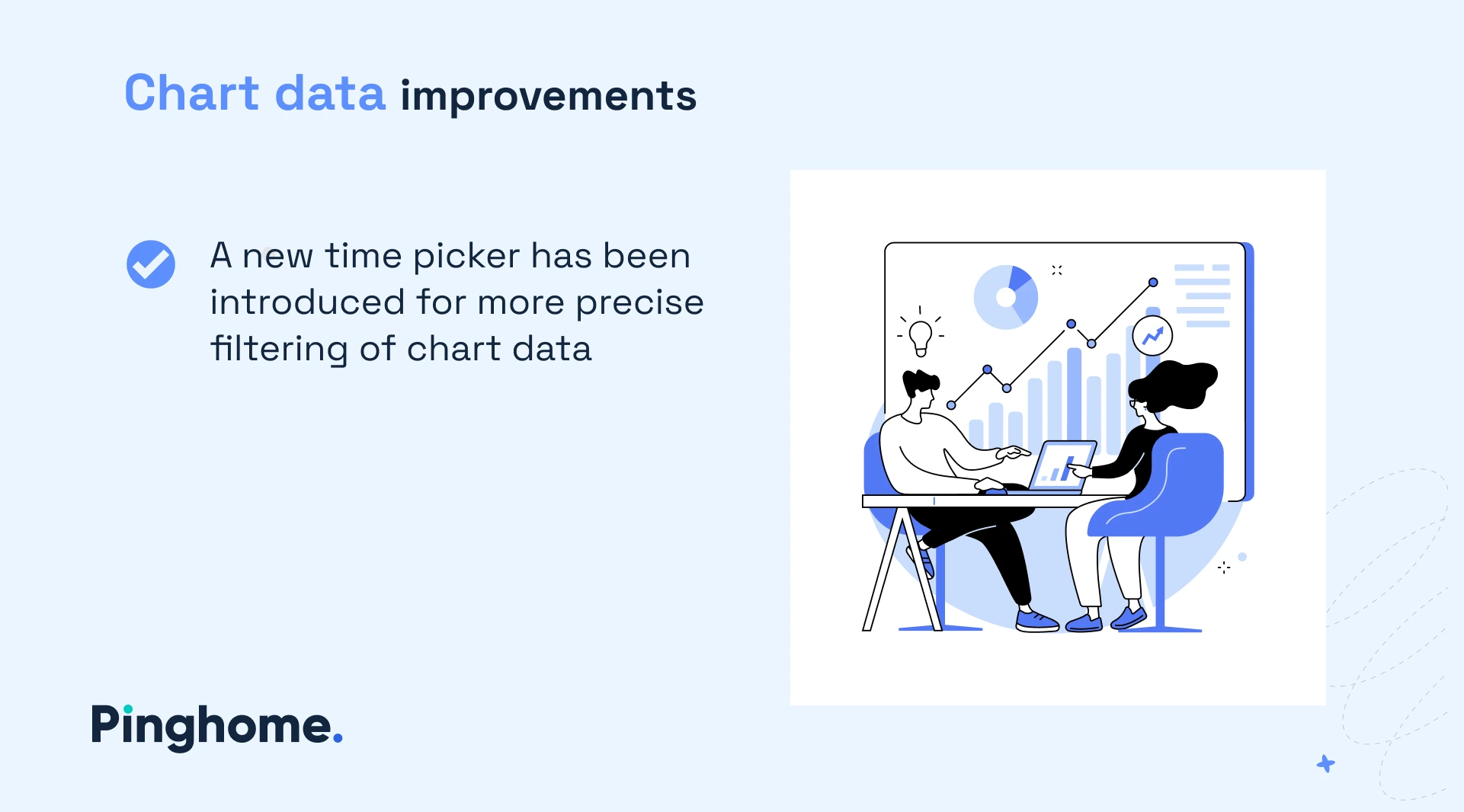 Data Filtering by a Time Picker at Pinghome