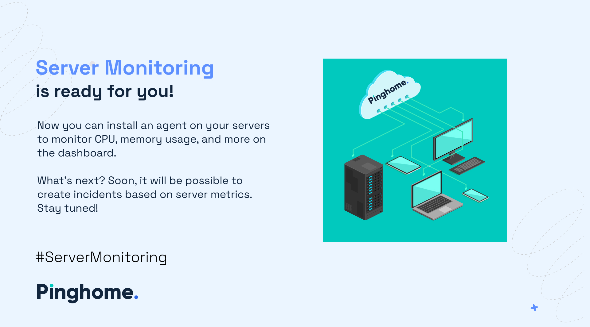 Server monitoring at Pinghome